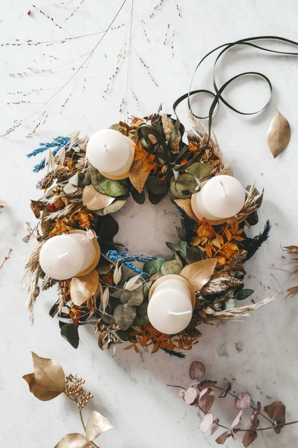Adventskranz Dried Flower Christmas Wreath Aphrodite 2023