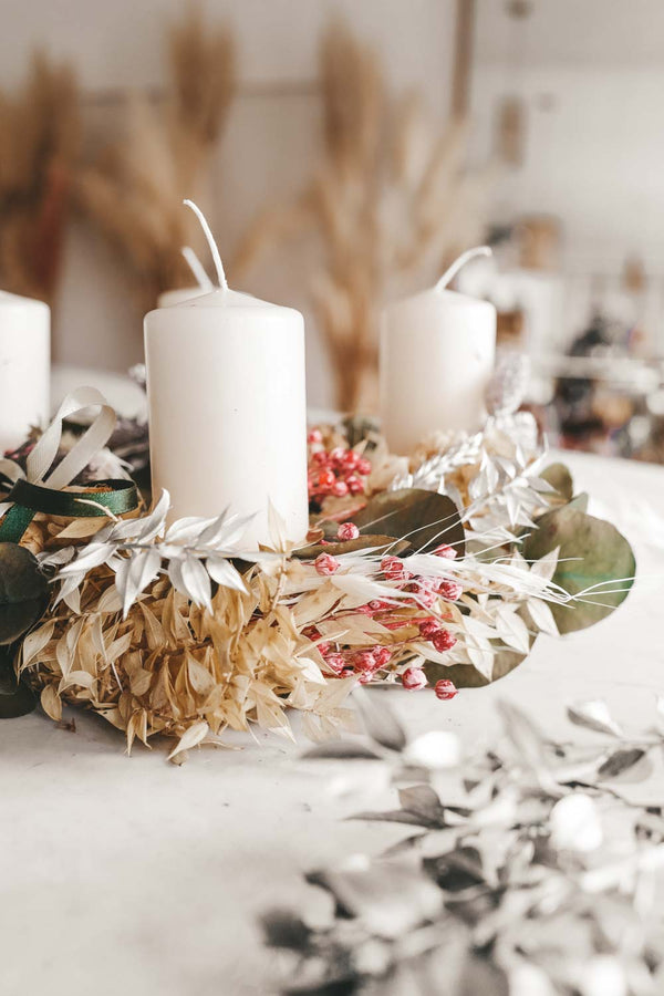 Dried Flower Christmas Wreath Athene
