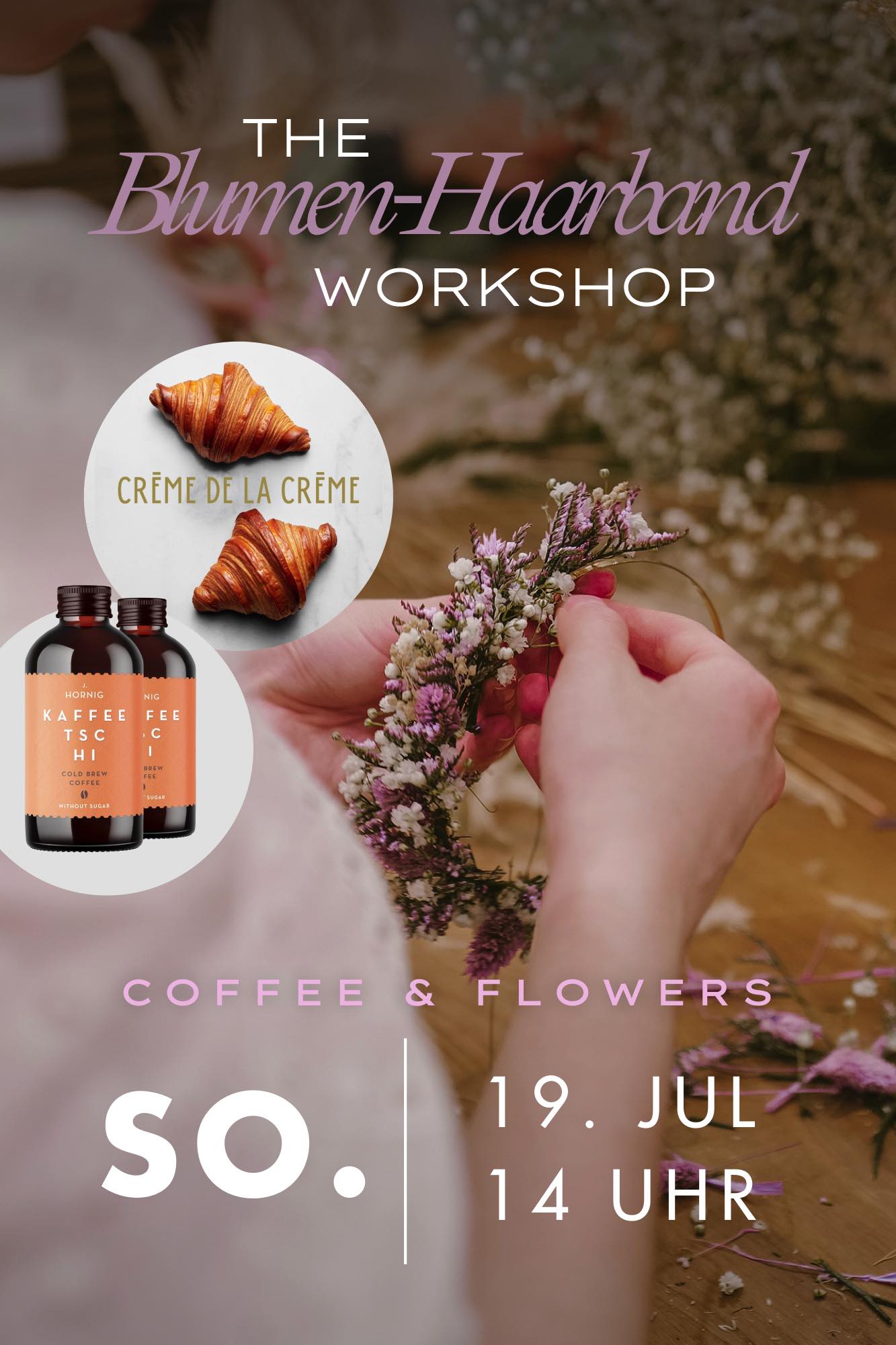 Workshop Wien Blumen Haarband So. 19. Juli 2026 // 14:00 - 15:30 Uhr