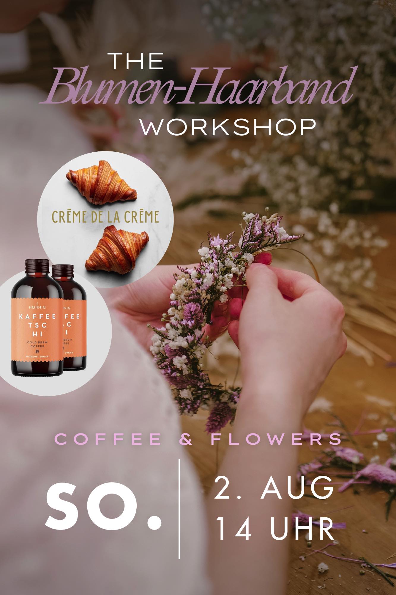 Workshop Wien Blumen Haarband So. 2. August 2026 // 11:00 - 12:30 Uhr