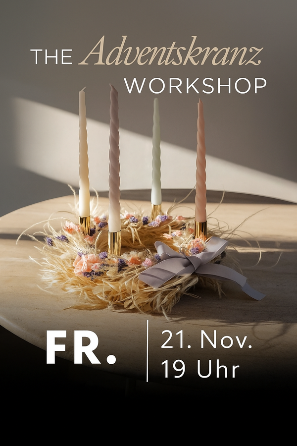 Adventskranz Workshop 21. November 2025 19 Uhr