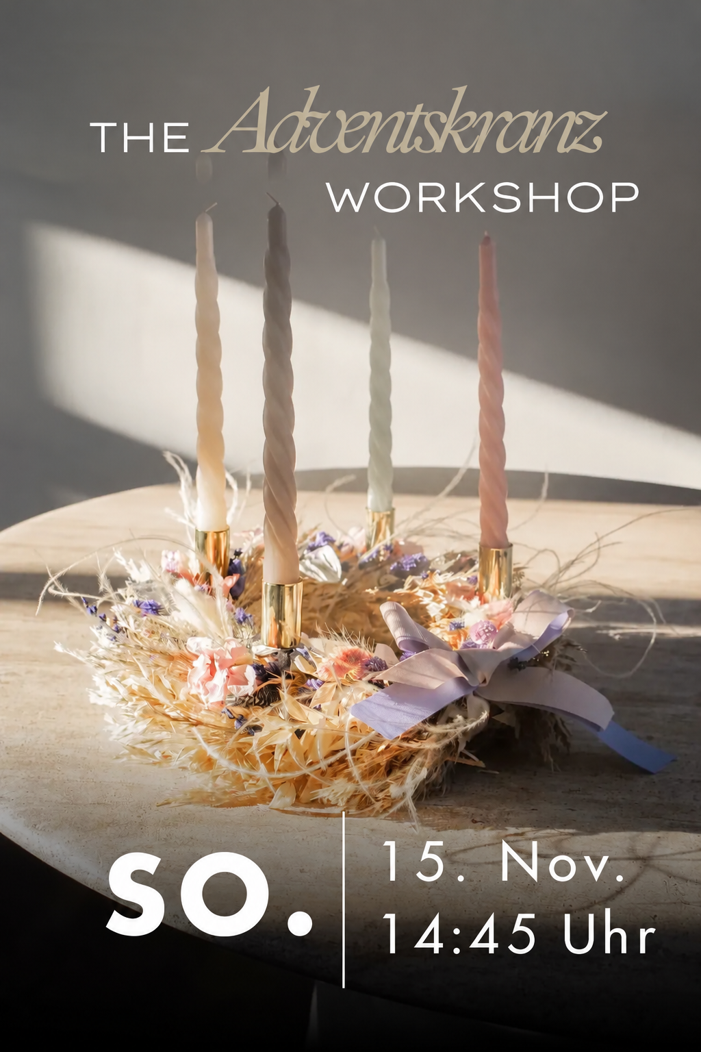 Adventskranz Workshop - So. 15. November 2026 - 14:45 Uhr