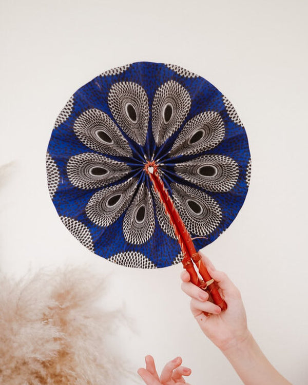 Handmade Canvas Leather Fan
