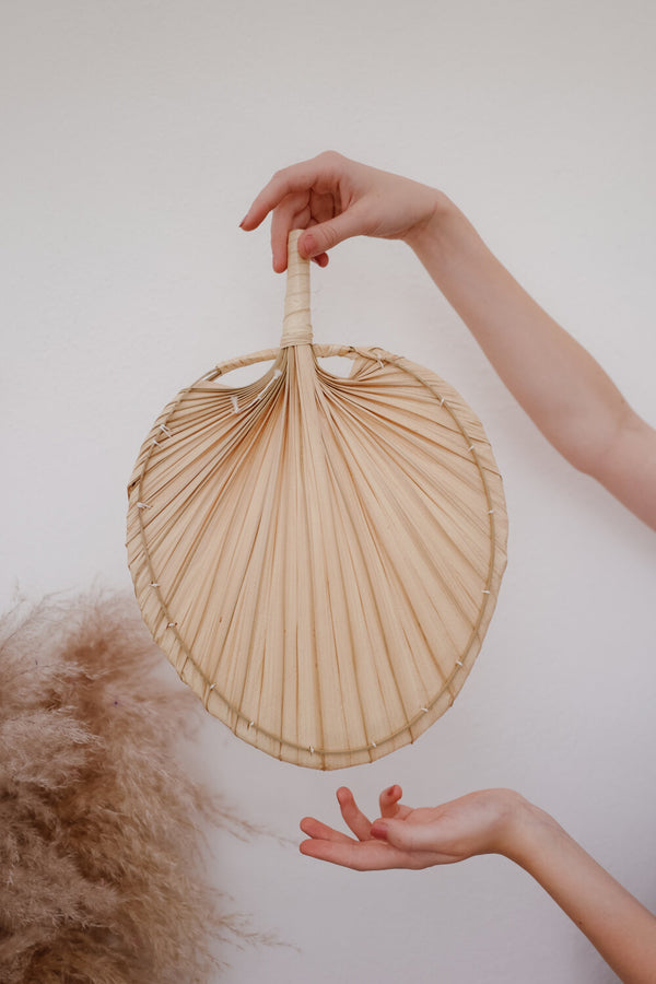 White Bungalow Palm Leaf