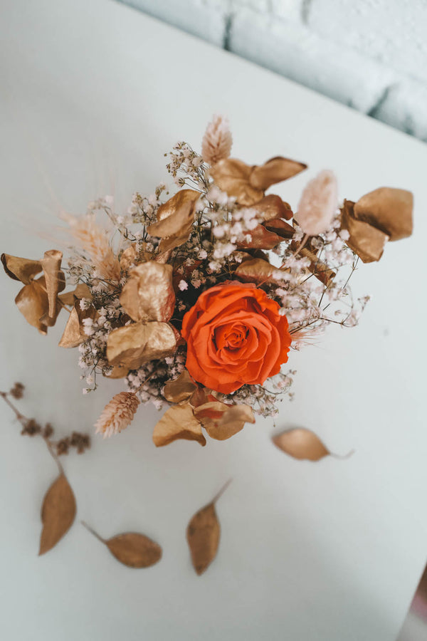 Orange Moon Dried Flower Box