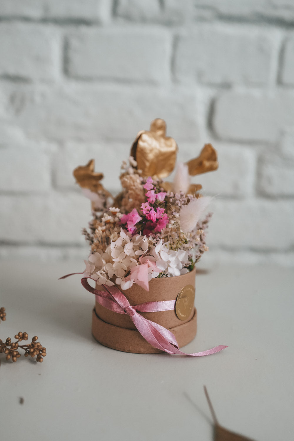 Pink Moon Dried Flower Box