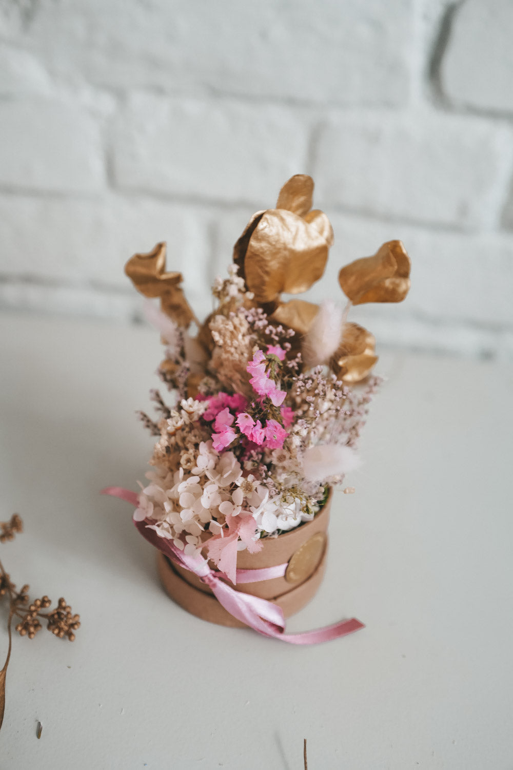 Pink Moon Dried Flower Box