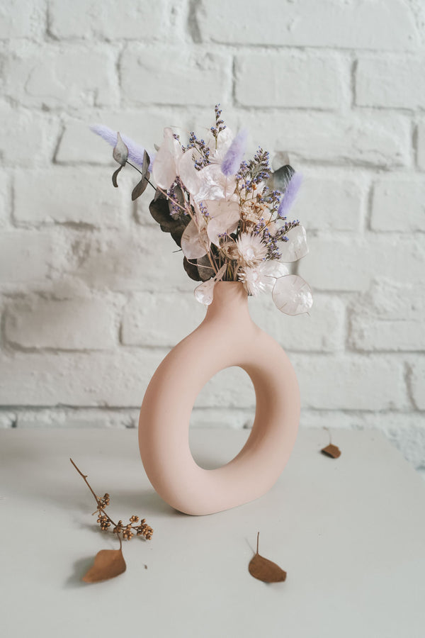 Everlasting Flowers in a Donut Vase Will