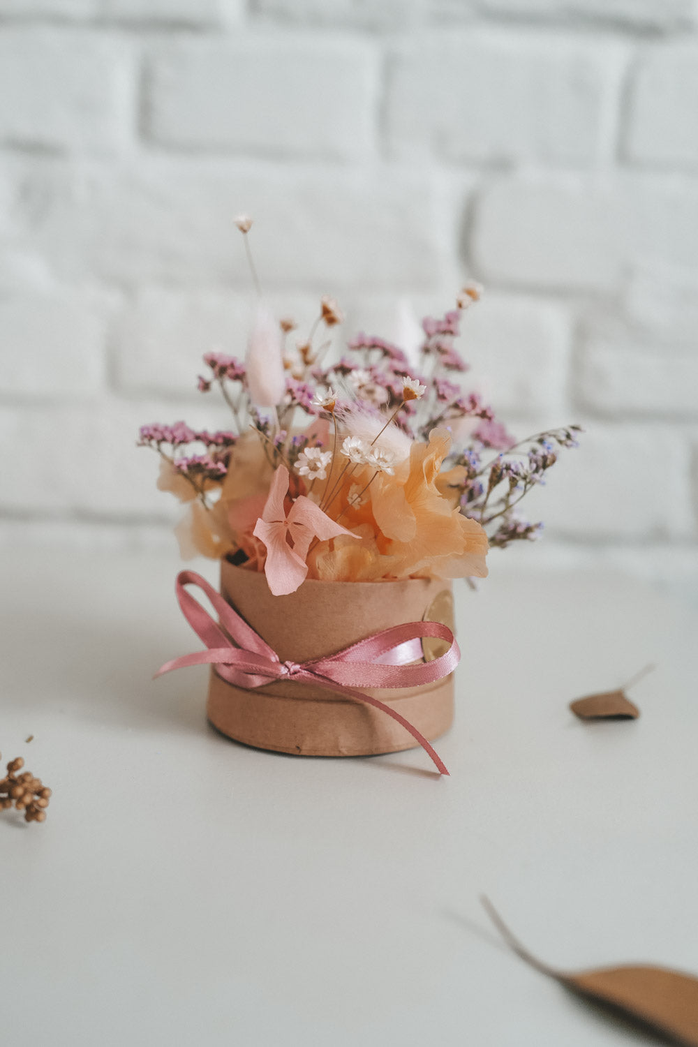 Peachy Moon Dried Flower Box