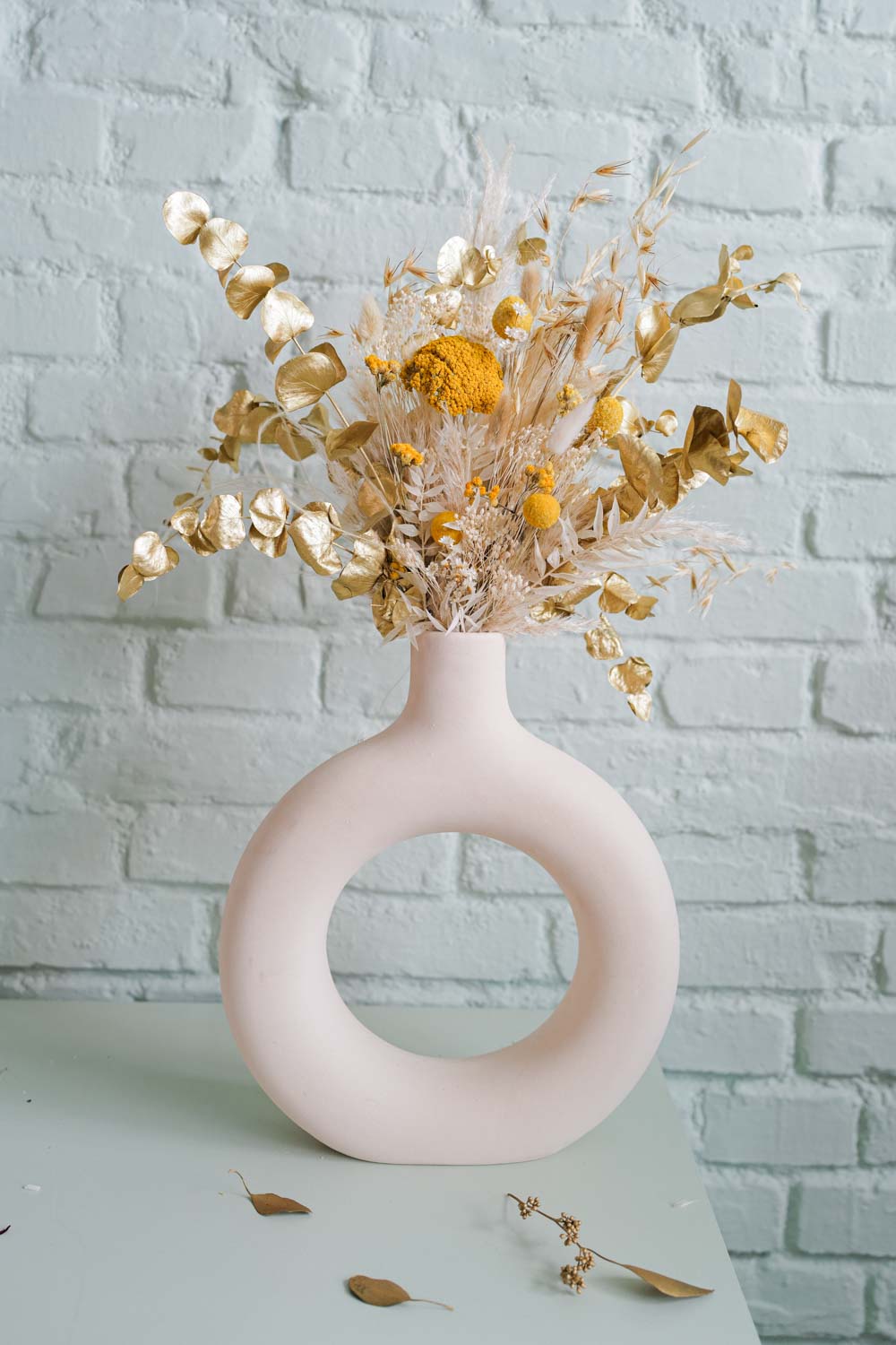 Everlasting Flowers in a Donut Vase Amanda