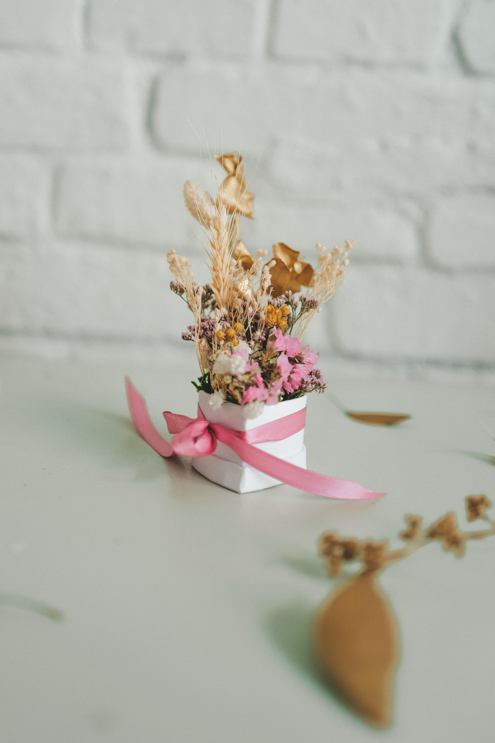 Rosé Heart Dried Flower Box