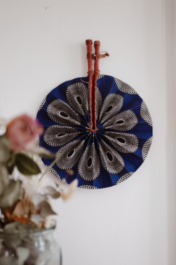 Handmade Canvas Leather Fan