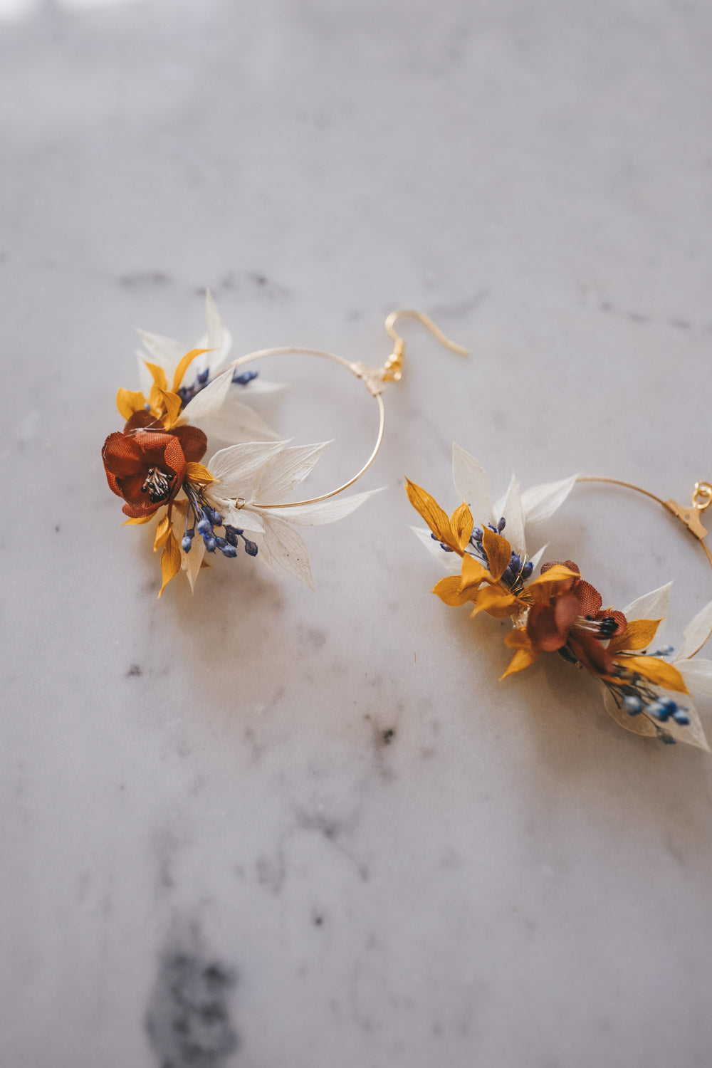 Anna Handmade Flower Earrings