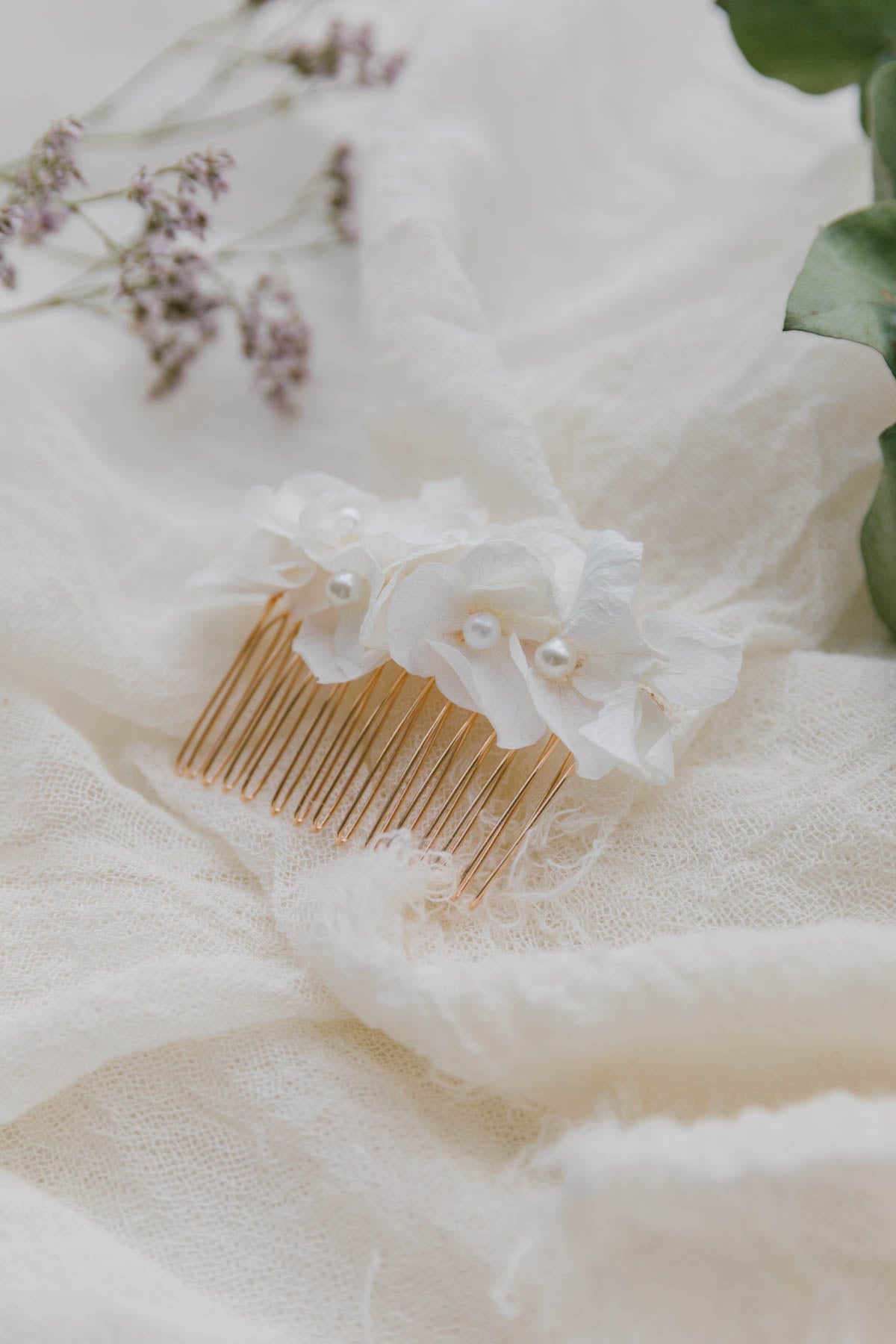 Odette Handmade Flower Hair Comb