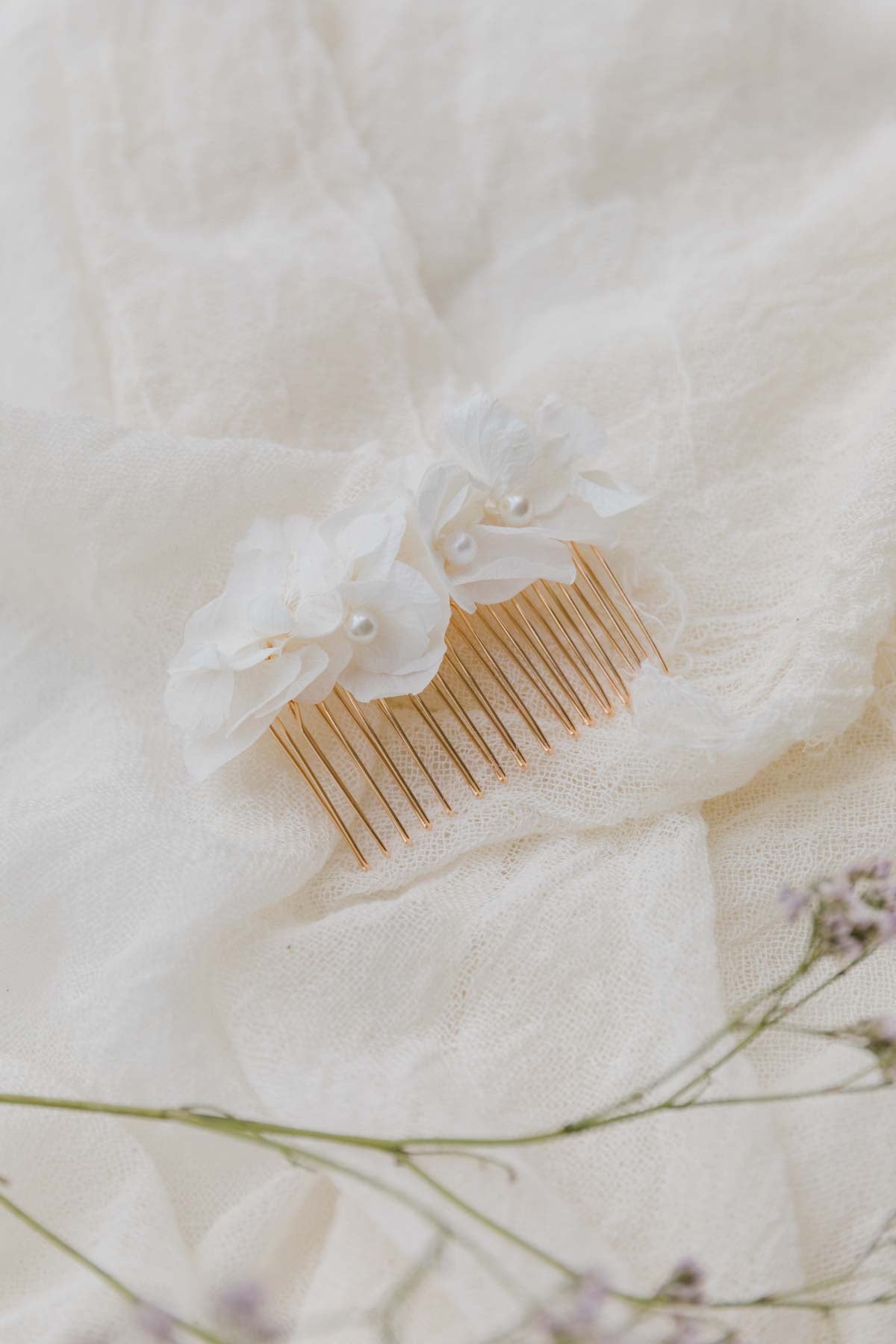 Odette Handmade Flower Hair Comb