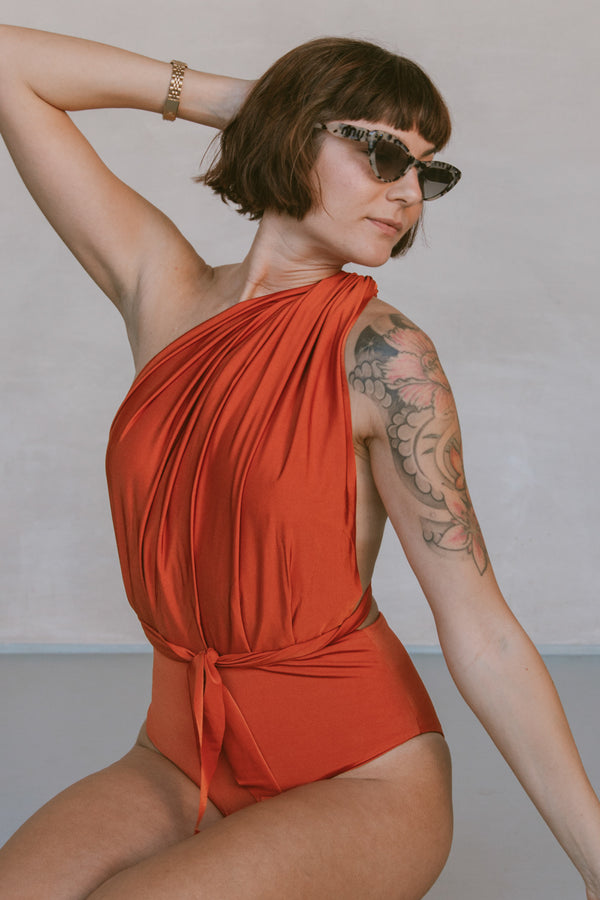 Sustainable & Convertible Swimsuit FRESH ORANGE