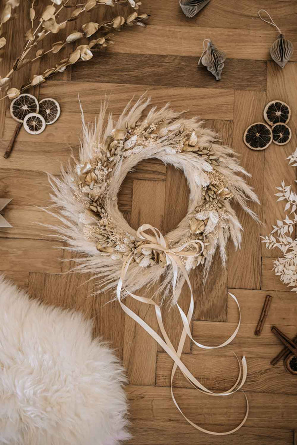 Dried Flower Christmas Wreath Kristina