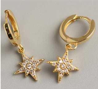 Into the Sky 18k Gold Hoops