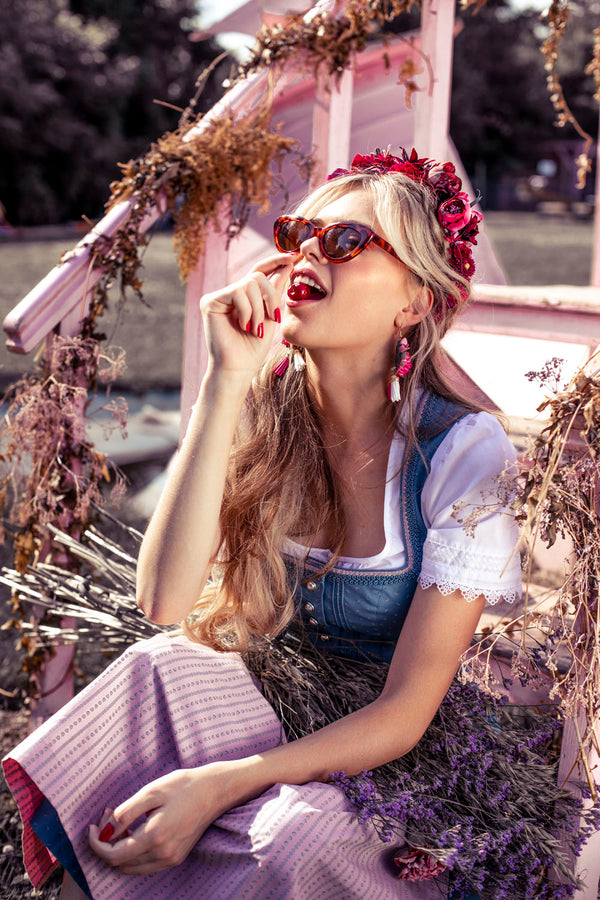 Rosa Handmade Queen Flowercrown Tracht