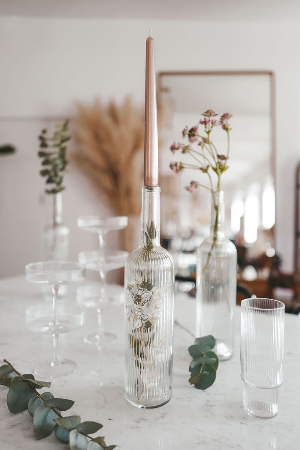 Dried Flower filled bottle with a Message