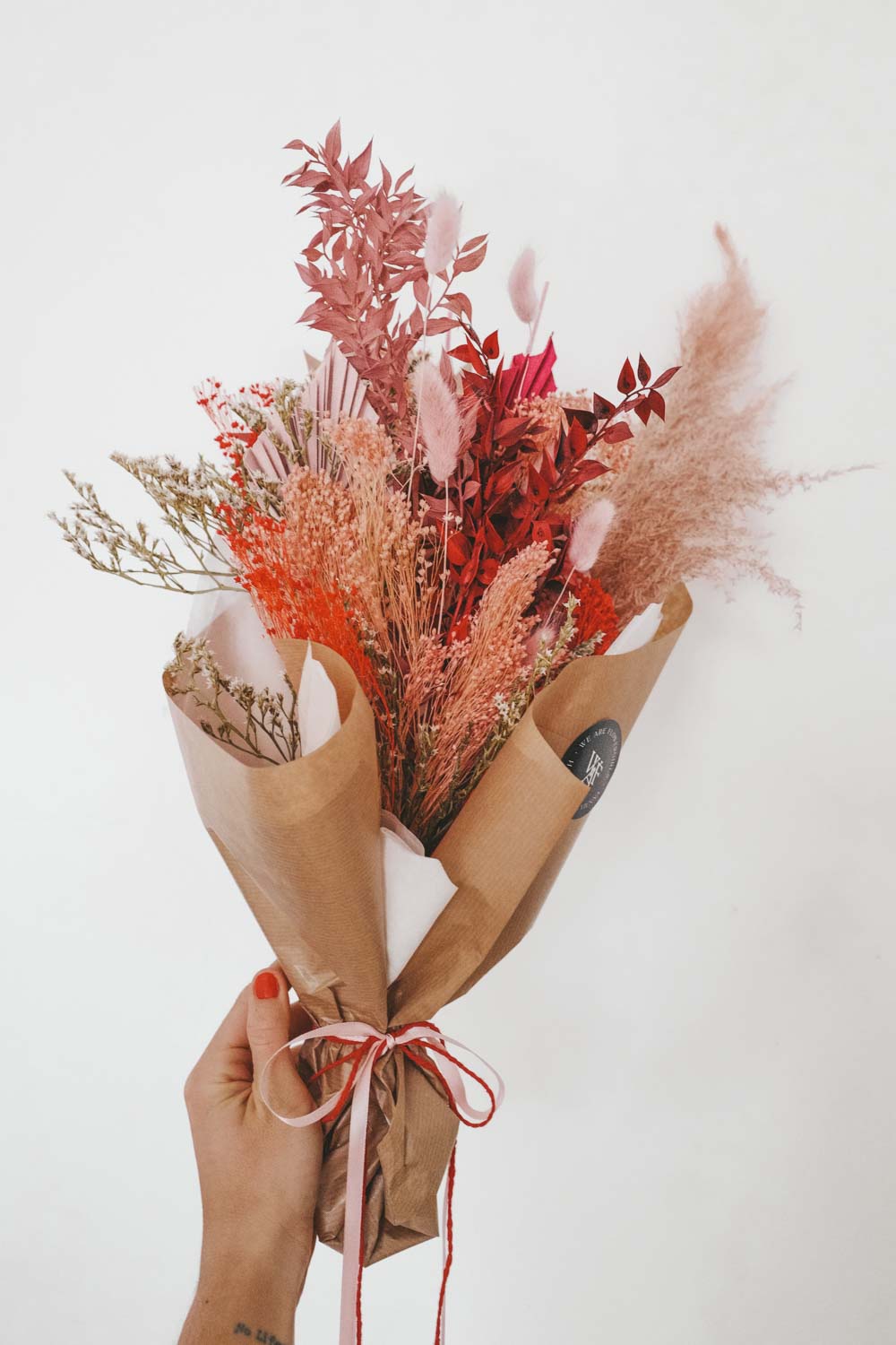 Cherry Large Dried Flower Bouquet