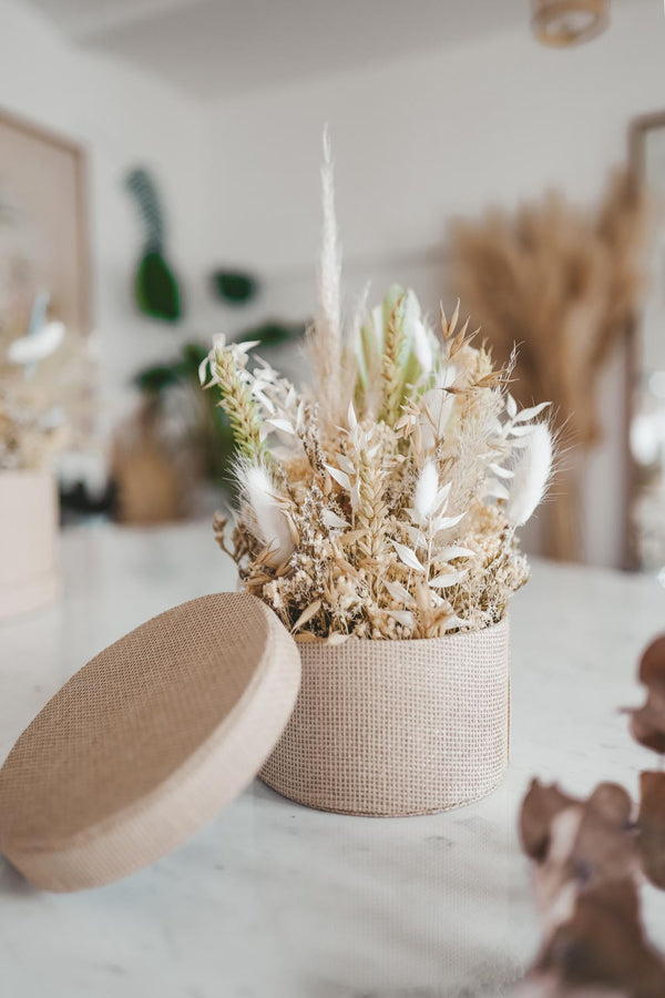 Linen Dried Flower Box Miss Greenery