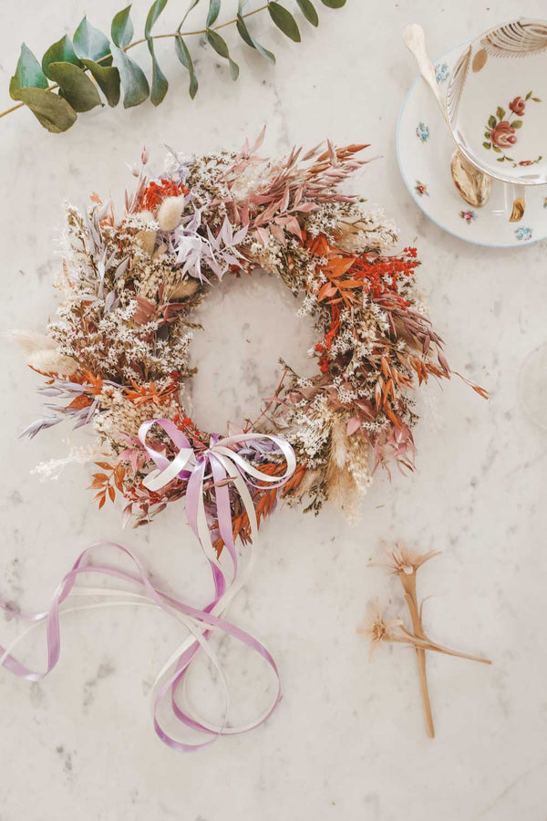 Handmade Dried Flower Hoop Arya