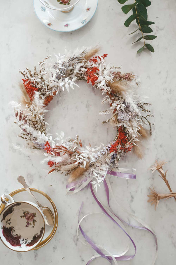 Handmade Dried Flower Hoop Arya