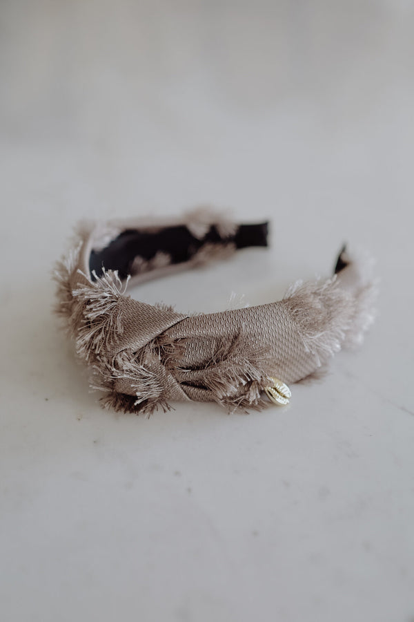 Headband Silver Frays