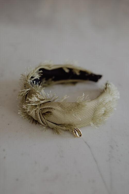 Headband Sage Frays