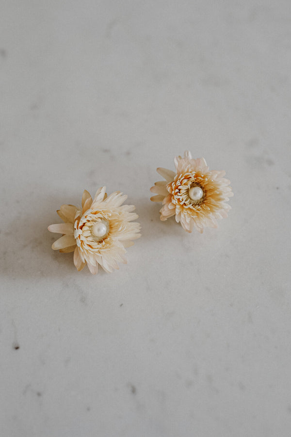 Diana Handmade Flower Earrings