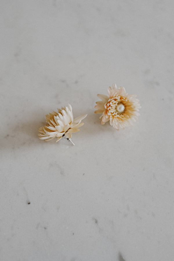 Diana Handmade Flower Earrings
