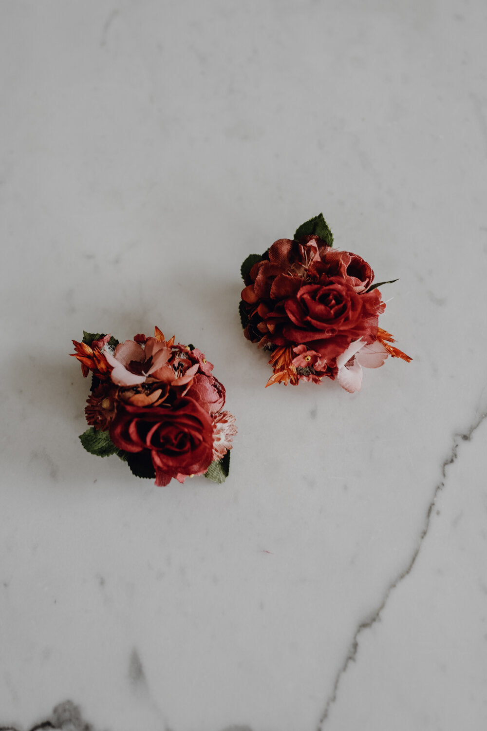 Audrey Handmade Flower Earrings