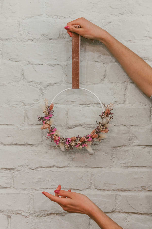 Handmade Dried Flower Hoop Elly