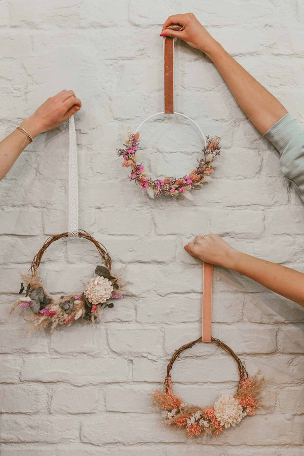 Handmade Dried Flower Hoop Elly