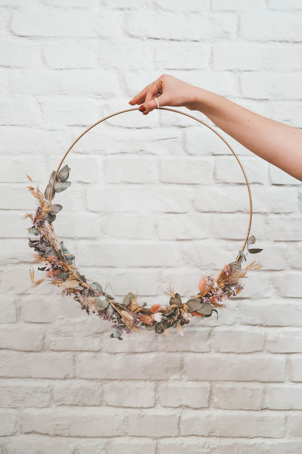 Handmade Dried Flower Hoop Chiara Big