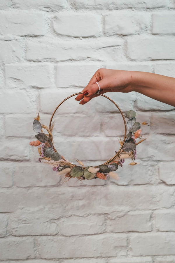 Handmade Dried Flower Hoop Chiara Small