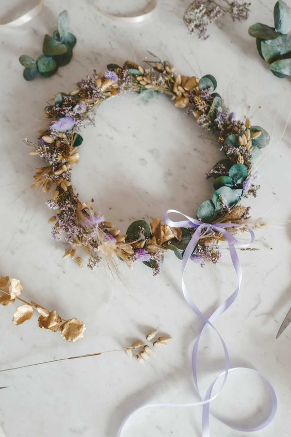 Handmade Dried Flower Hoop Selina