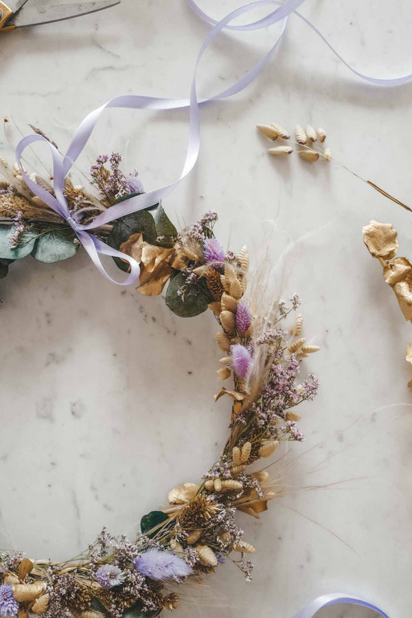 Handmade Dried Flower Hoop Selina