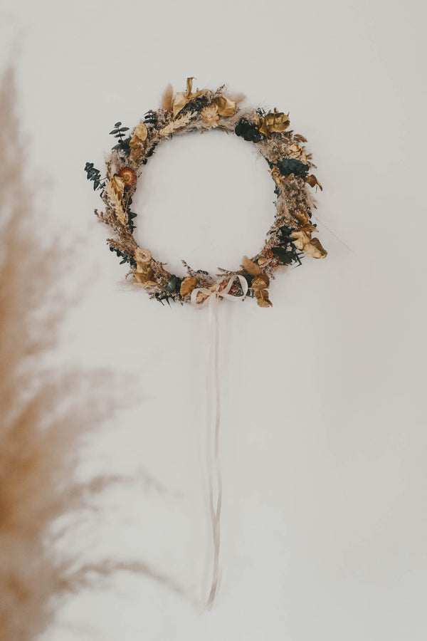 Handmade Dried Flower Hoop Flora