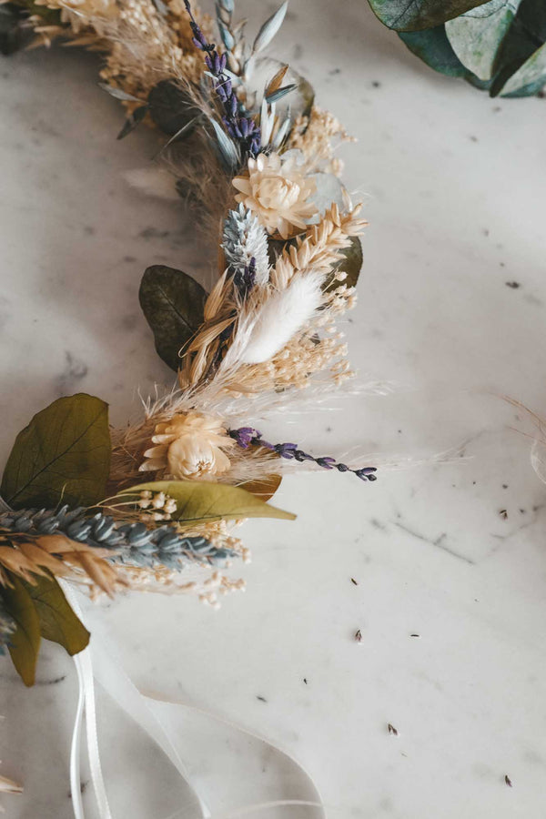 Handmade Dried Flower Hoop Clara