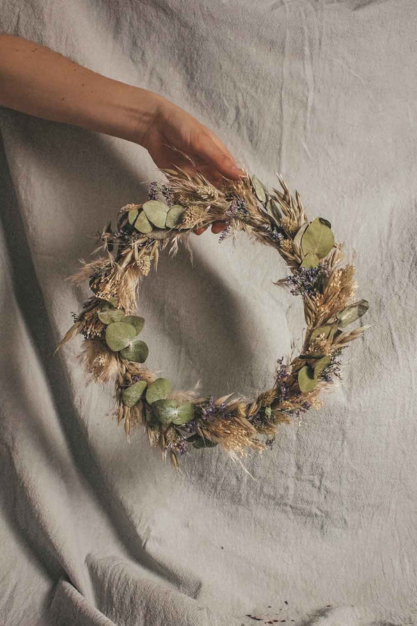 Handmade Dried Flower Hoop Selma