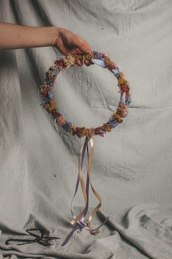 Handmade Dried Flower Hoop Bonnie