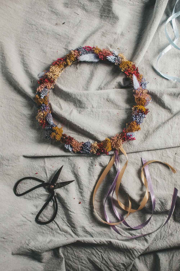 Handmade Dried Flower Hoop Bonnie