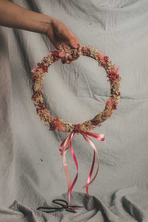 Handmade Dried Flower Hoop Sarah