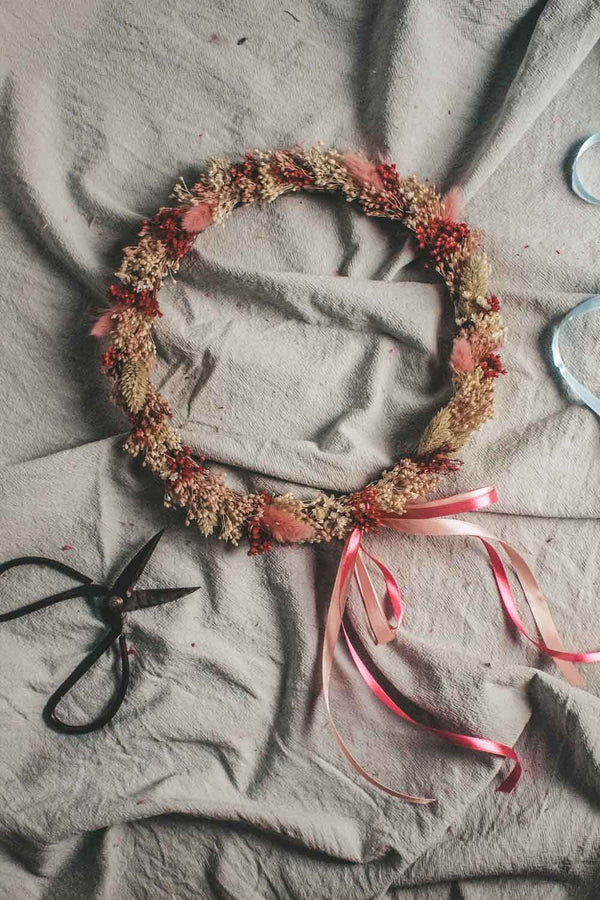 Handmade Dried Flower Hoop Sarah