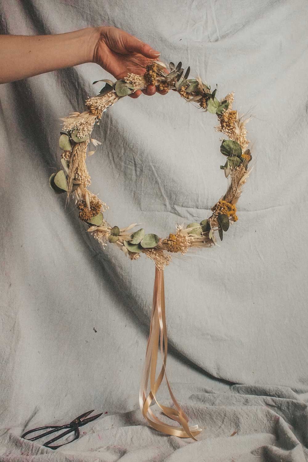 Handmade Dried Flower Hoop Kira