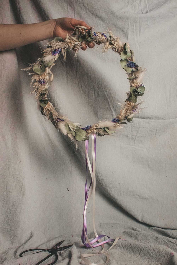 Handmade Dried Flower Hoop Chiara