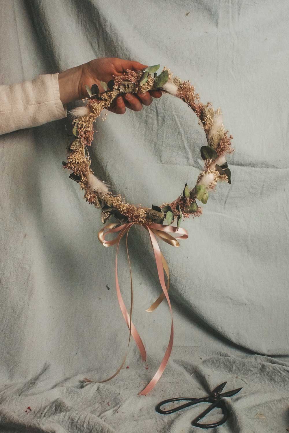 Handmade Dried Flower Hoop Sally