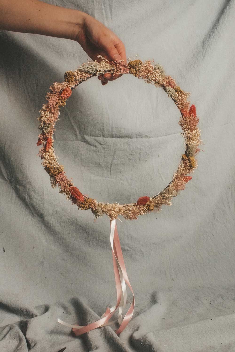 Handmade Dried Flower Hoop Nina